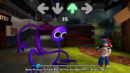 Purple Rainbow Friends FNF Mod Game for Android - Download