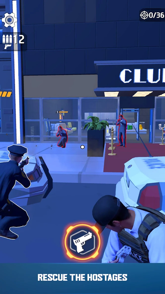 Cop Pursuit: Gun Shooting - Gameplay image of android game