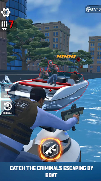 Cop Pursuit: Gun Shooting - Gameplay image of android game