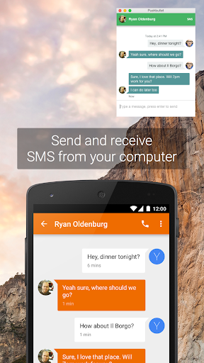 Pushbullet: SMS on PC and more - Image screenshot of android app