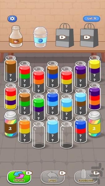 بازی پازل مرتب سازی آب - عکس بازی موبایلی اندروید