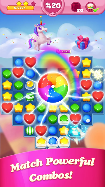 Cakingdom Match® Cookie Crush - Gameplay image of android game