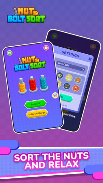 Nuts Sort Puzzle - Color Games - عکس بازی موبایلی اندروید