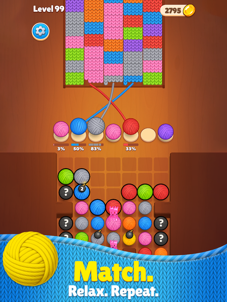 Knit Match 3D: Sort Puzzle - Gameplay image of android game