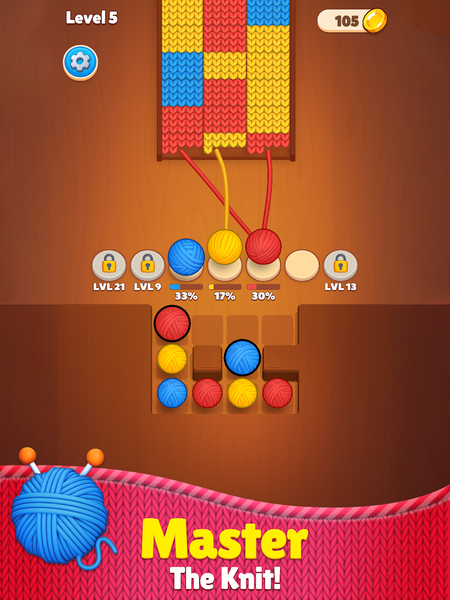 Knit Match 3D: Sort Puzzle - Gameplay image of android game
