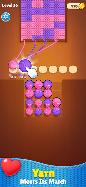 Knit Match 3D: Sort Puzzle - Gameplay image of android game