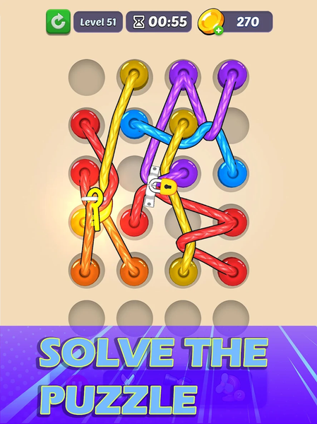 Twisted Tangle 3D: Rope Master - Gameplay image of android game