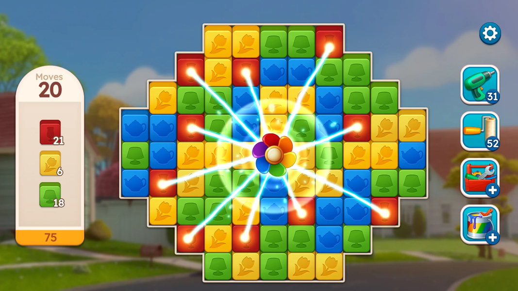 Sweet Home : Design & Blast - Gameplay image of android game