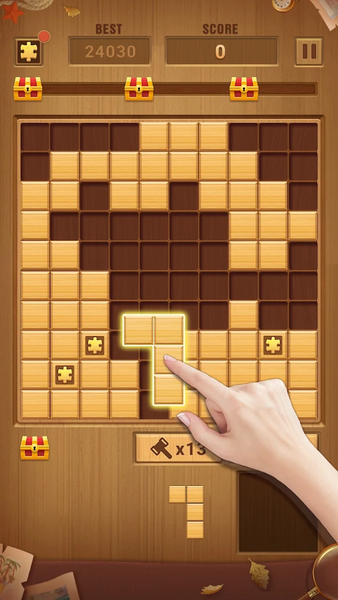 Block Puzzle - Wood Block - Gameplay image of android game