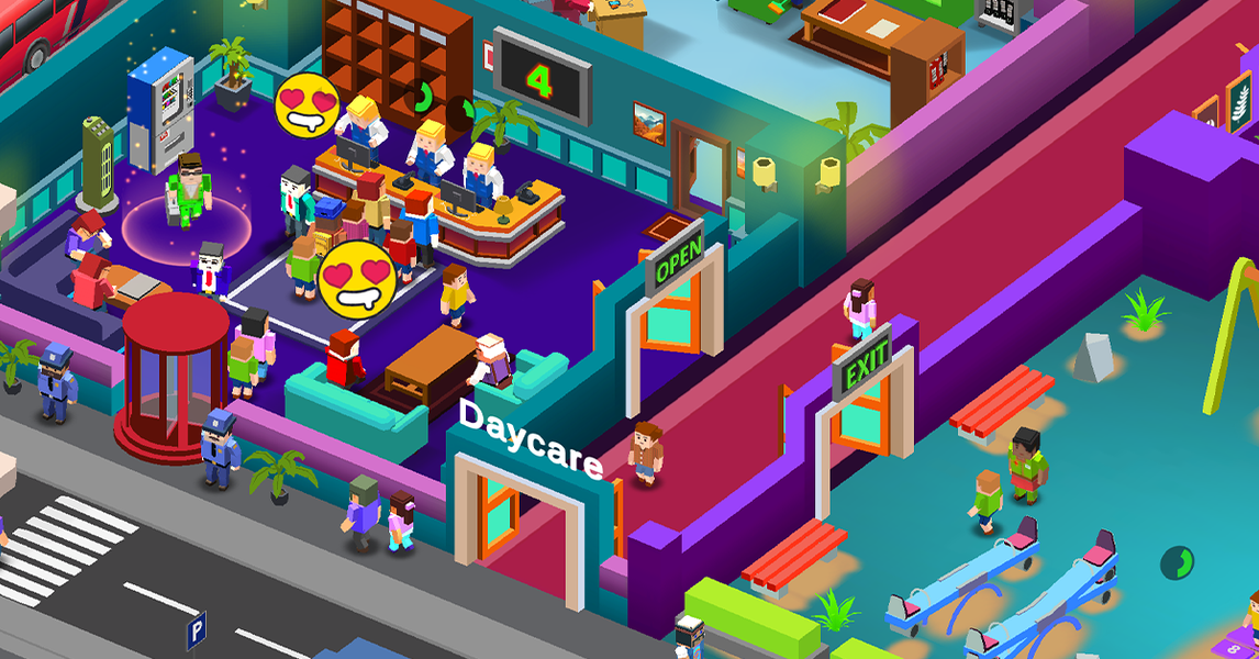Idle Daycare Tycoon - Rich Me - Gameplay image of android game