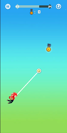 Superhero Hook: Stickman Swing - Gameplay image of android game