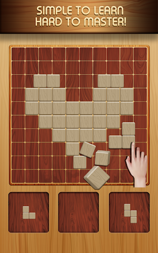 Classic Block Puzzle Wood 1010 - Gameplay image of android game