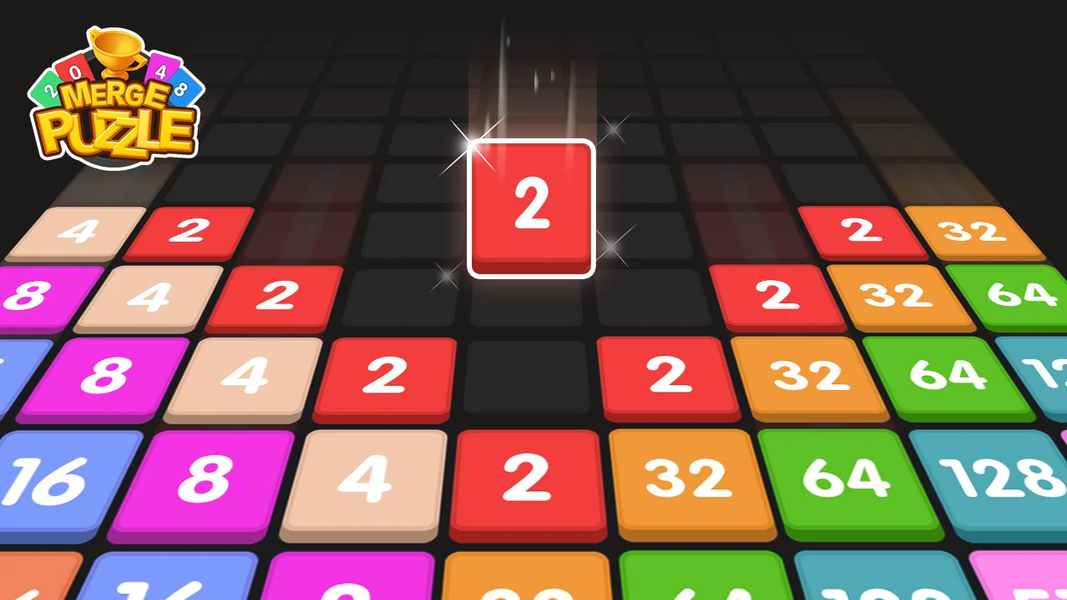 Merge Block - number games - Gameplay image of android game