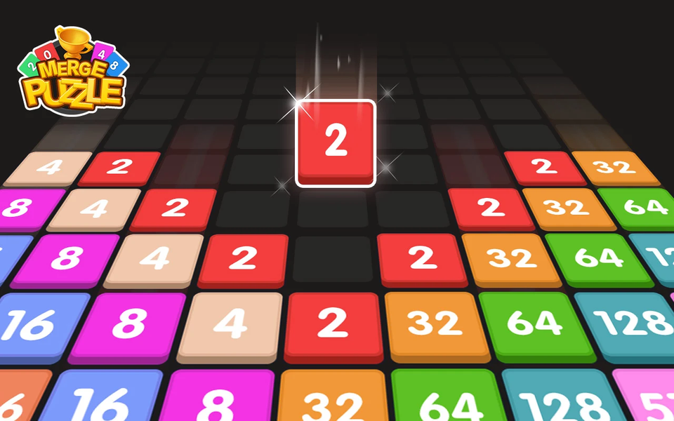Merge Block - number games - Gameplay image of android game