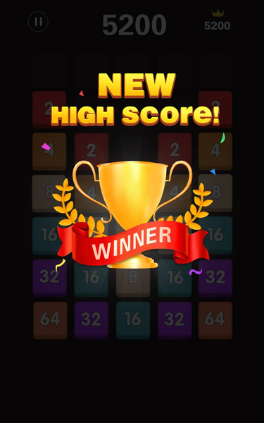 Merge Block - number games - Gameplay image of android game