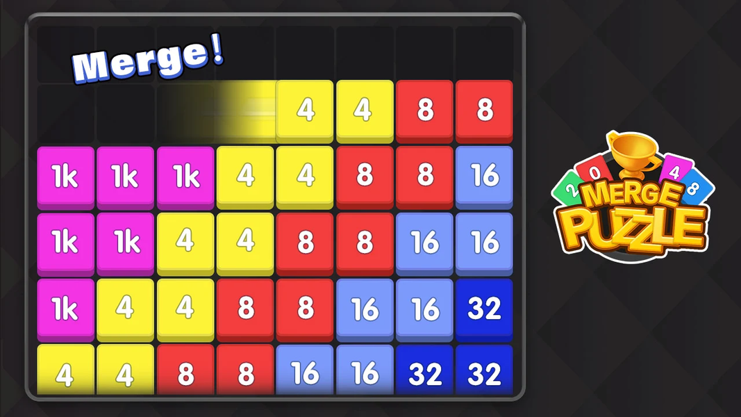 Merge Block - number games - Gameplay image of android game