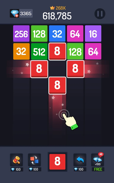 Numbers Game - ۲۰۴۸ Merge - عکس بازی موبایلی اندروید