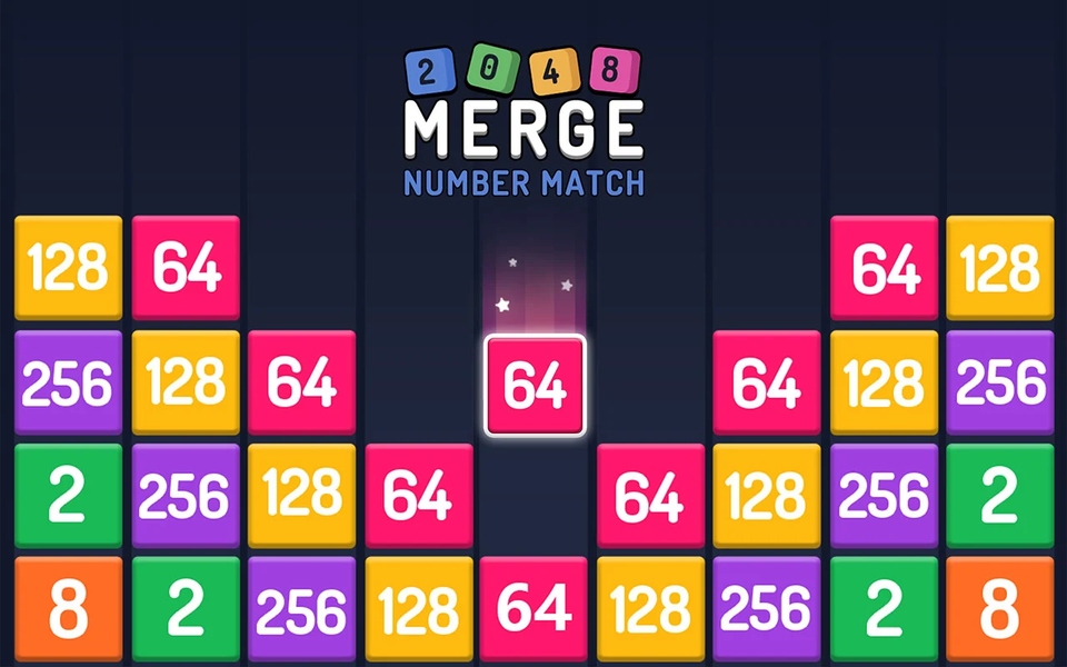 Numbers Game - ۲۰۴۸ Merge - عکس بازی موبایلی اندروید