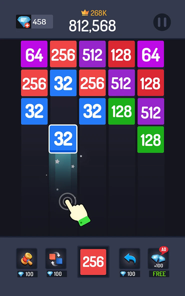 Numbers Game - ۲۰۴۸ Merge - عکس بازی موبایلی اندروید