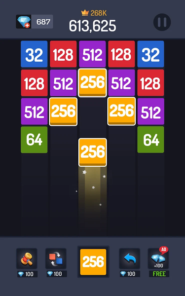Numbers Game - ۲۰۴۸ Merge - عکس بازی موبایلی اندروید