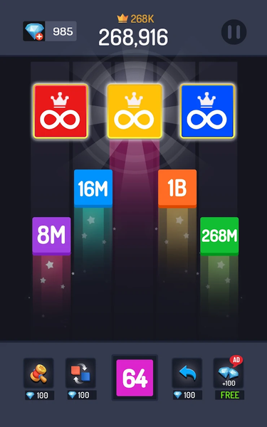 Numbers Game - ۲۰۴۸ Merge - عکس بازی موبایلی اندروید