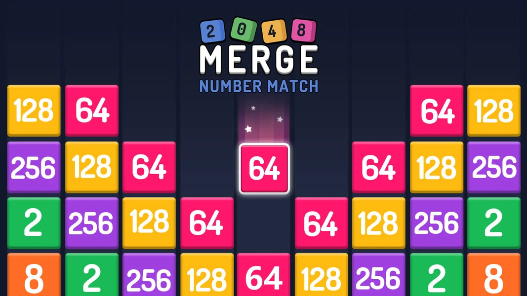 Numbers Game - 2048 Merge - Gameplay image of android game