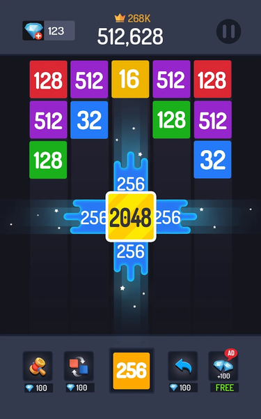 Numbers Game - ۲۰۴۸ Merge - عکس بازی موبایلی اندروید
