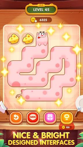 Foodie - Fill One Line Puzzle - Gameplay image of android game