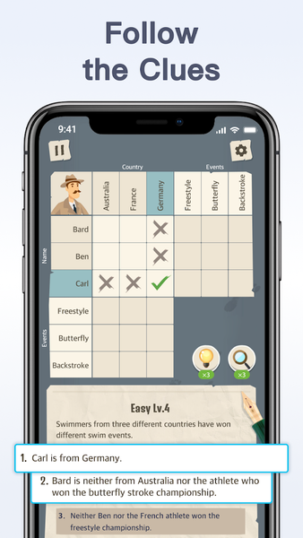 Logic Clue Game - عکس بازی موبایلی اندروید