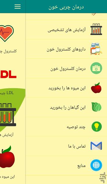 درمان چربی خون - Image screenshot of android app