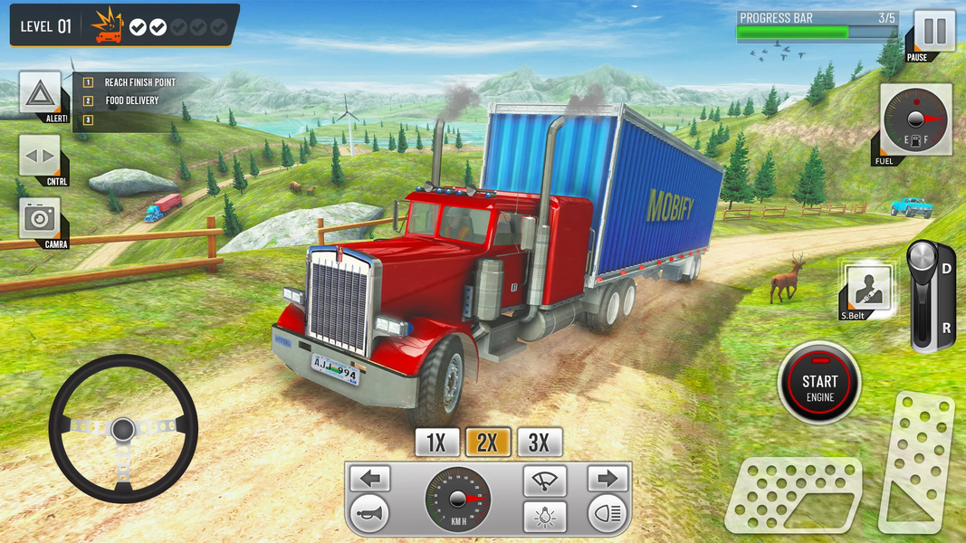OffRoad Euro Truck Simulator - Gameplay image of android game
