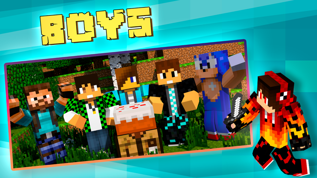 Skins for Minecraft PE - عکس برنامه موبایلی اندروید