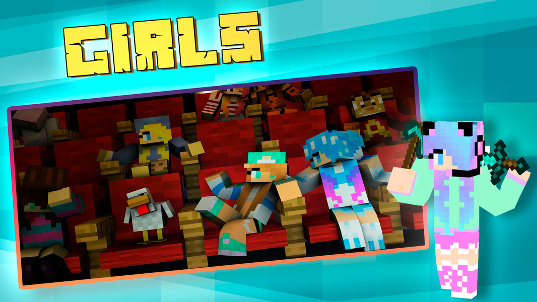 Skins for Minecraft PE - عکس برنامه موبایلی اندروید
