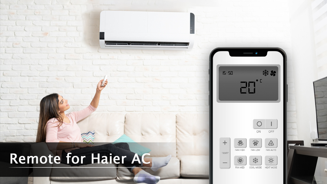Remote for Haier AC - عکس برنامه موبایلی اندروید