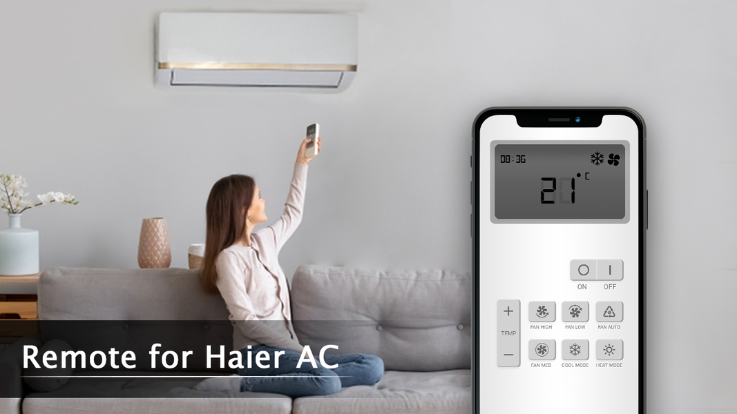 Remote for Haier AC - Image screenshot of android app