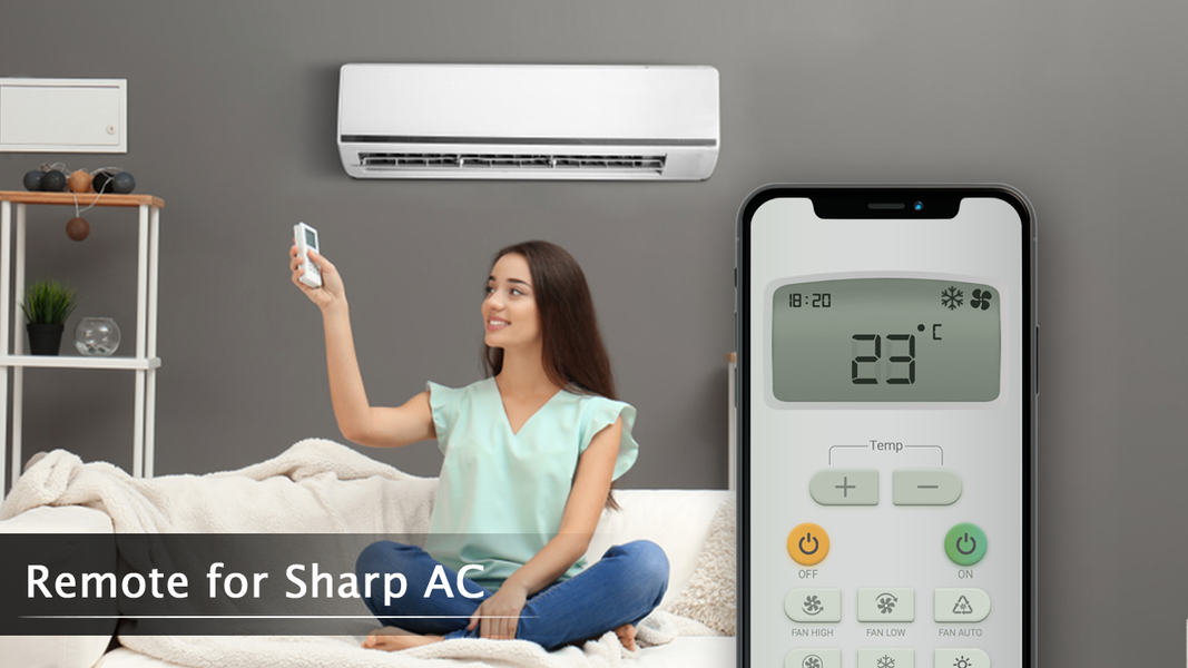 Remote for Sharp AC - عکس برنامه موبایلی اندروید