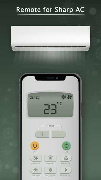 Remote for Sharp AC - عکس برنامه موبایلی اندروید