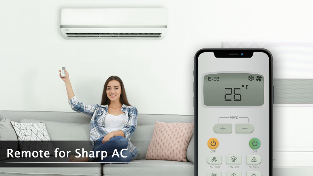 Remote for Sharp AC - عکس برنامه موبایلی اندروید
