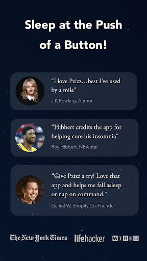 Pzizz - Sleep, Nap, Focus - Image screenshot of android app