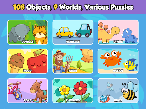 Baby Puzzle Games for Toddlers - عکس بازی موبایلی اندروید
