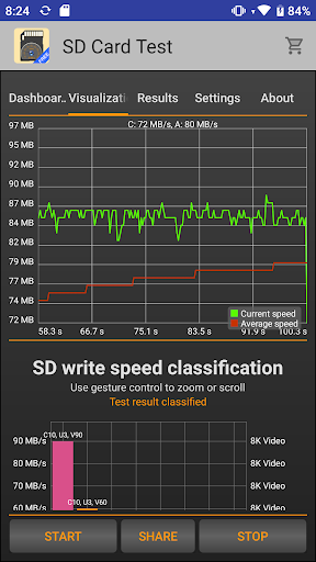 SD Card Test - عکس برنامه موبایلی اندروید