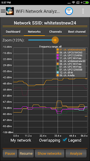 WiFi Analyzer - عکس برنامه موبایلی اندروید