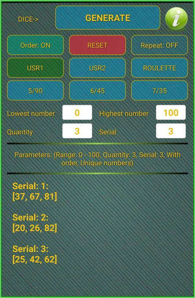 Random Number Generator & Dice - عکس برنامه موبایلی اندروید