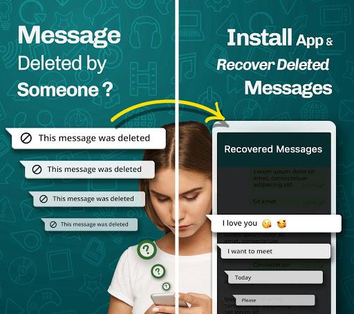 WhatsDeleted: Recover Messages - عکس برنامه موبایلی اندروید