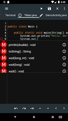 JStudio - ide for java - Image screenshot of android app