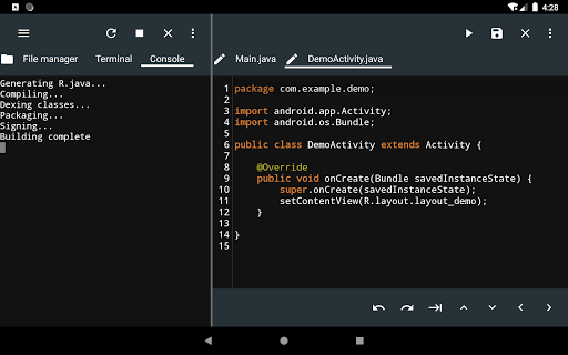 JStudio - ide for java - Image screenshot of android app