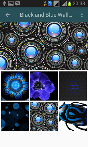 Black and Blue Wallpaper - Image screenshot of android app