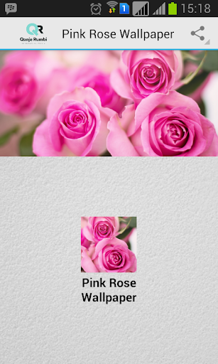 Pink Rose Wallpaper - Image screenshot of android app