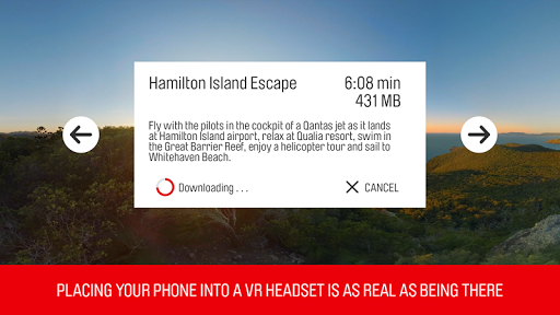 Qantas VR - Image screenshot of android app