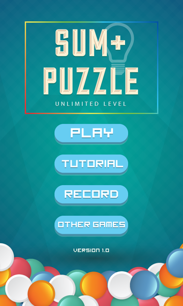 Sum+ Puzzle - Unlimited Level - عکس بازی موبایلی اندروید